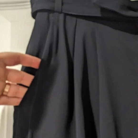 A.L.C. | Women's Leo Belted Pleat Front Pant in Evening Blue - Picture 5 of 10